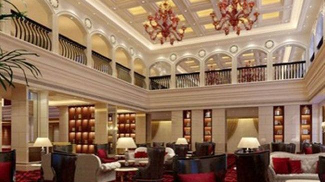 Luxury Blue Horizon Hotel דונגיינג מסעדה תמונה
